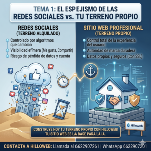 El Espejismo de las Redes Sociales: ¿Por qué tu Empresa Necesita un Sitio Web Propio este 2026?